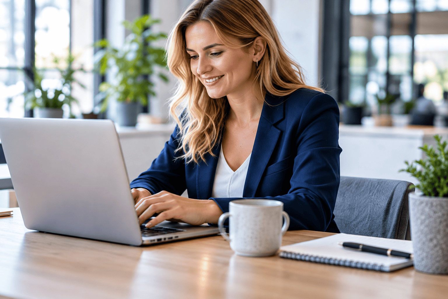 Persona al lavoro con il gestionale